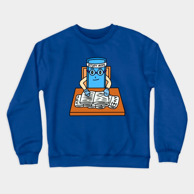 Cute funny cartoon student Crewneck Sweatshirt by Andrew Hau